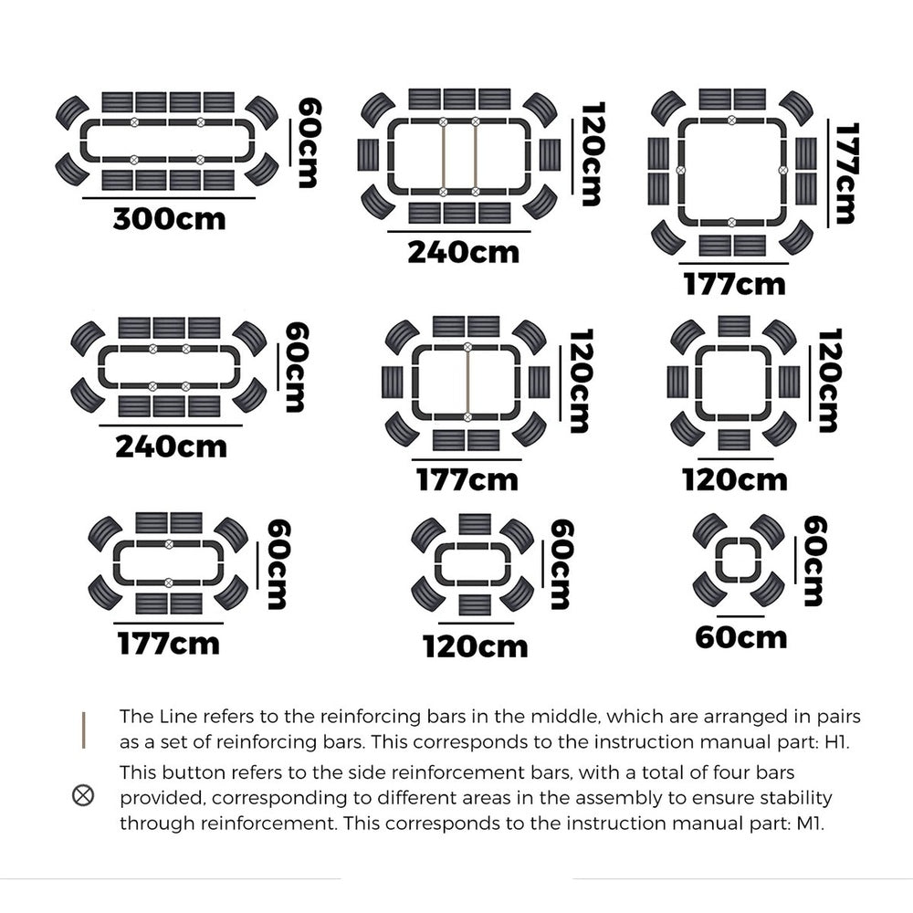 9 in 1 Raised Garden Bed Oval Galvanized Steel