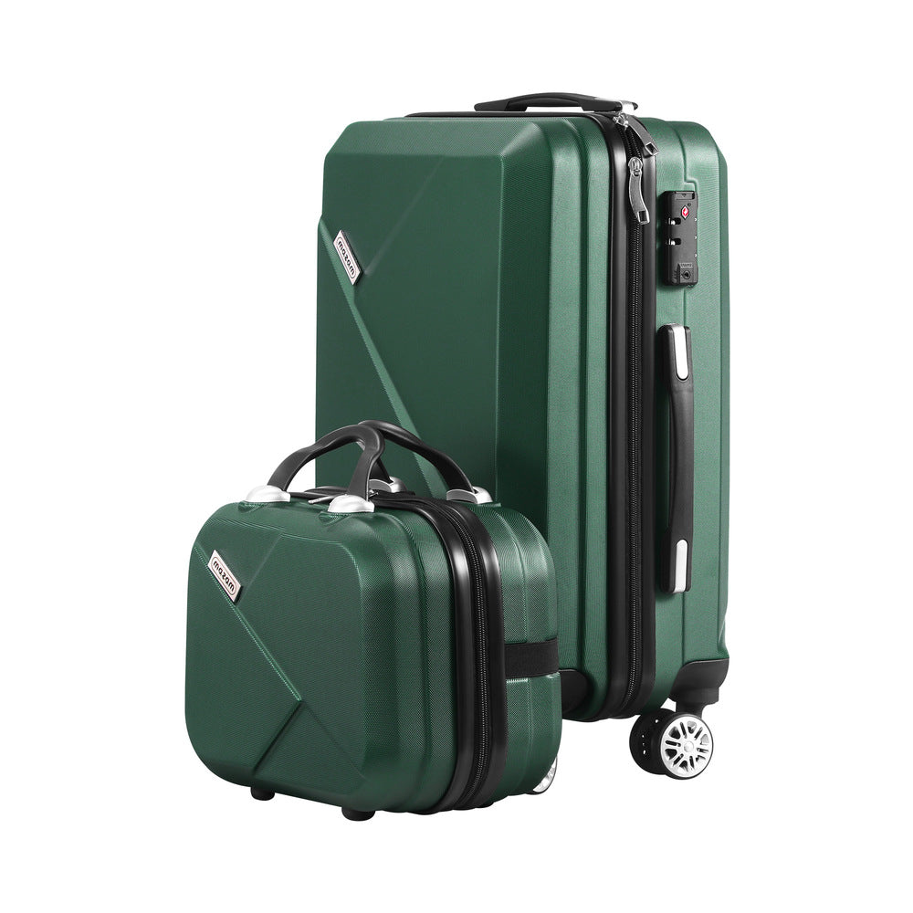 2 Piece Luggage Set TSA Lock Hard Case Green