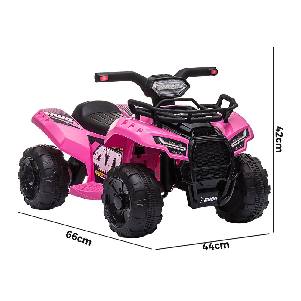 Kids Electric Ride On ATV Rechargeable Car Pink