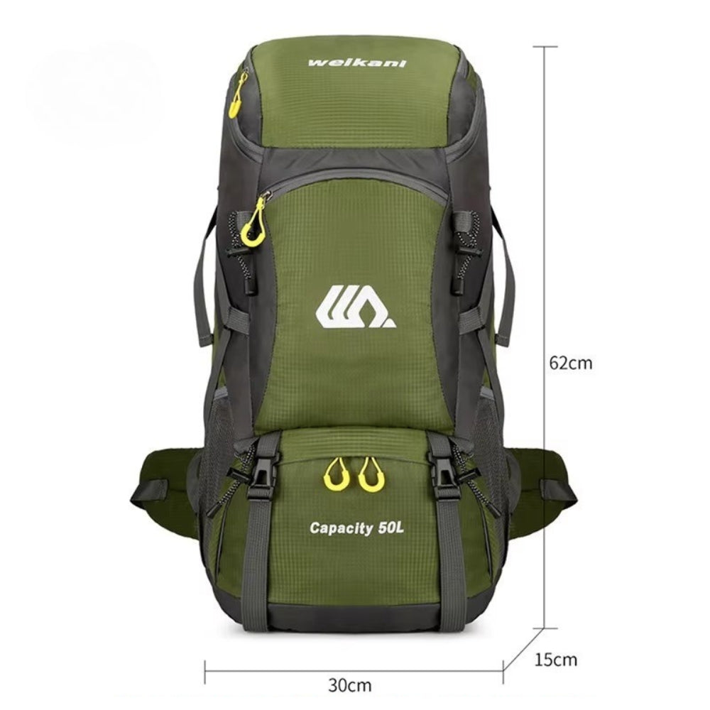 50L Travel Backpack Waterproof Hiking Camping Rucksack for Outdoor Sports
