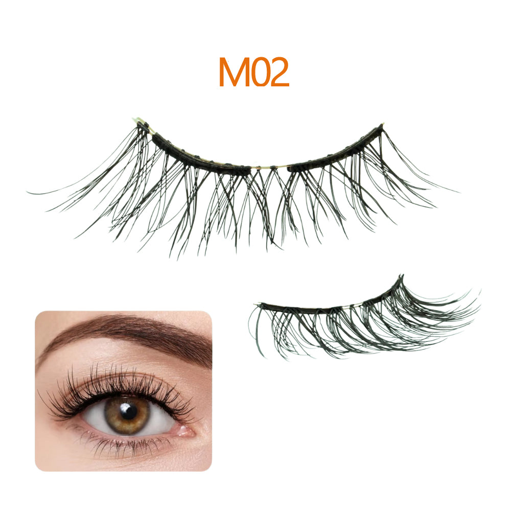 Reusable Natural Look 3D Lashes Soft Magnetic Eyelashes