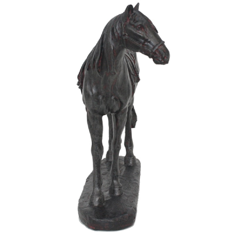 Equestrian Saddle Statue 24cm Polyresin Horse Sculpture Home Decor