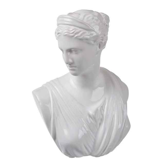 Odessa Bust Statue 23cm White Ceramic Classical Decorative Sculpture