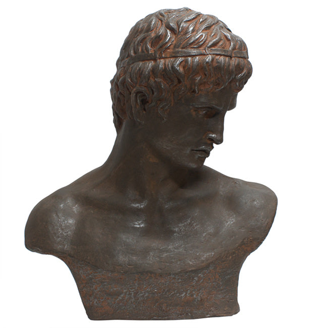 Atticus Bust Statue 57cm Antique Weathered Finish Classical Sculpture