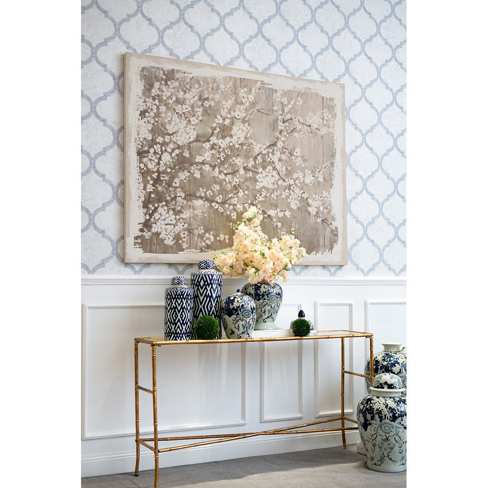 Carlyle Large Porcelain Lidded Jar Home Decorative Storage Container