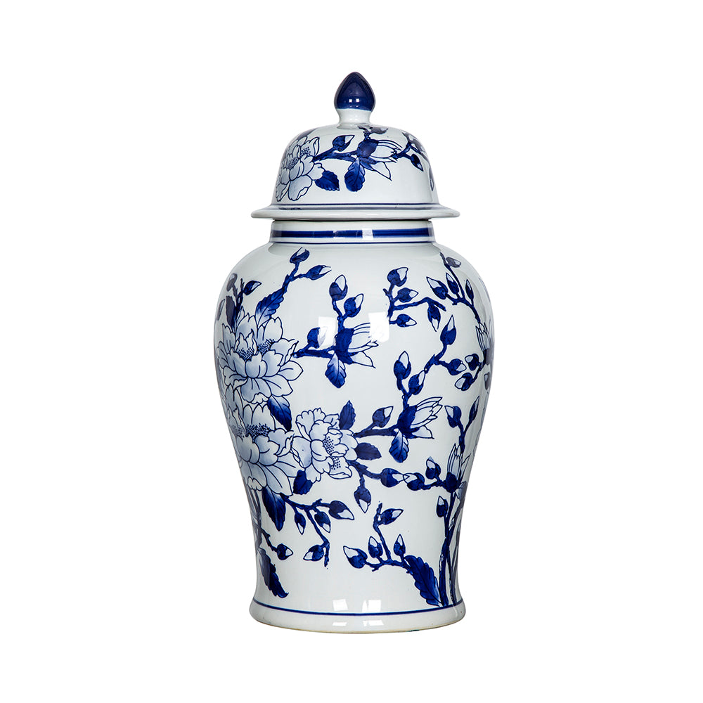 Magnolia Porcelain Ginger Jar 45.7cm Decorative Vase Ming Style
