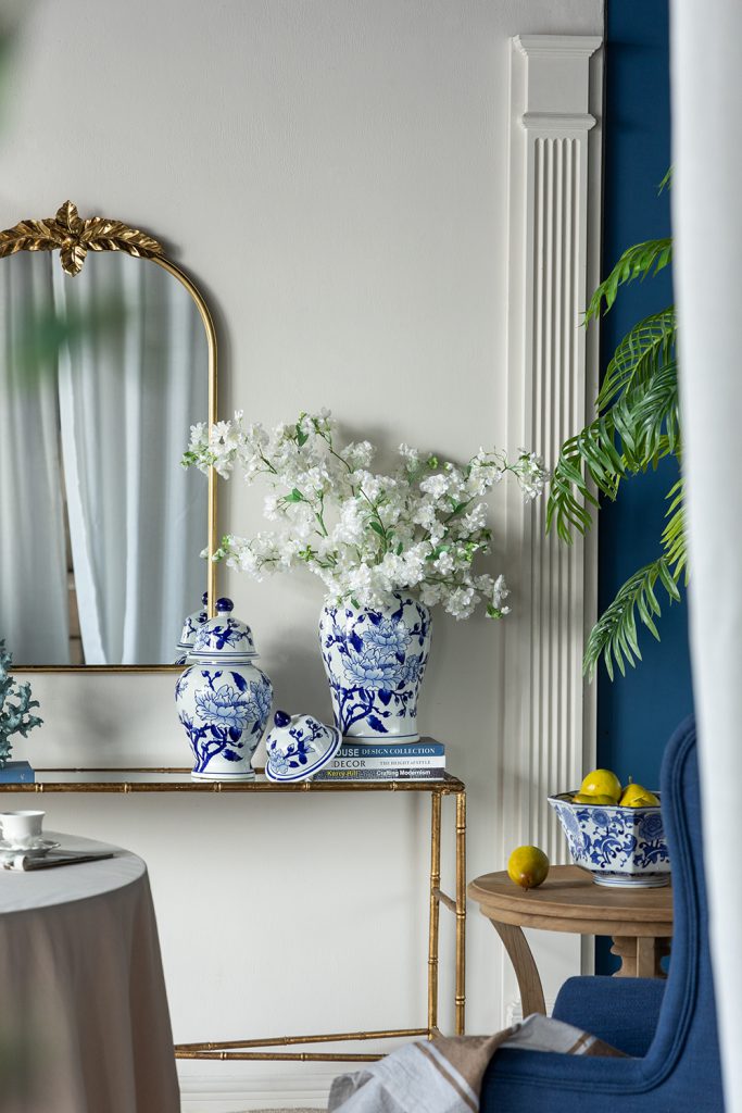 Magnolia Ginger Jar Medium 36.5cm Porcelain Decorative Home Accent