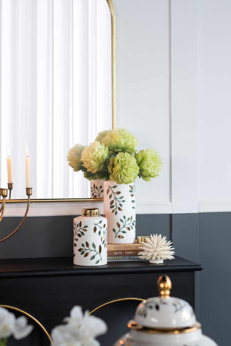 Botanical Lidded Jar 23.5cm Ceramic Decorative Storage Container