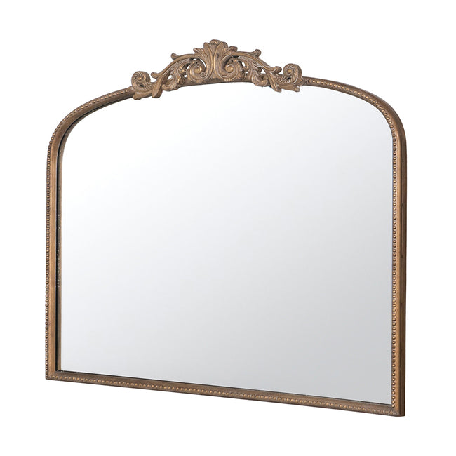 Baroque Gold Mirror 101cm Luxurious Wall Accent with Ornate Detailing Iron MDF Glass