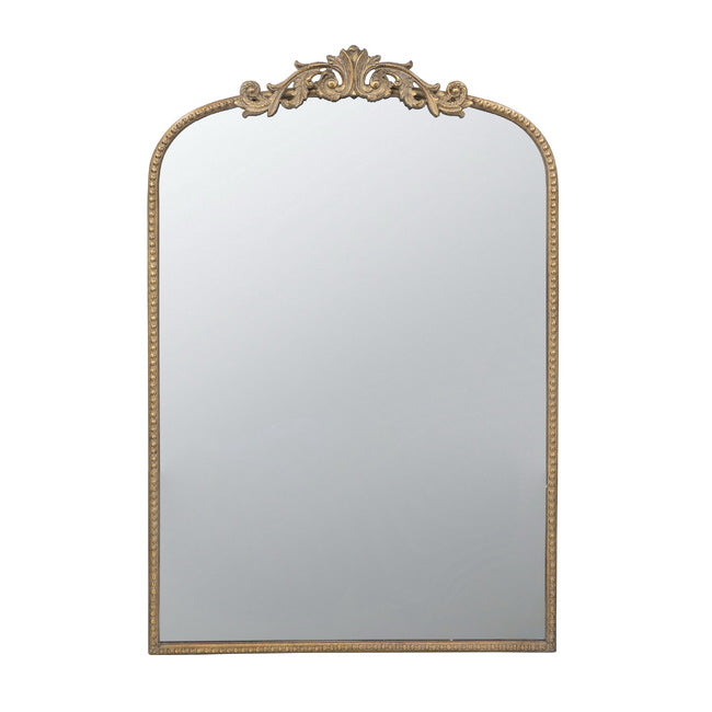 Baroque Tall Gold Decorative Wall Mirror 91cm Elegant Accent for Bedroom or Living Room