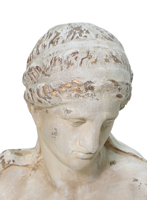 Artemis Decorative Bust 66cm Distressed Finish Magnesium Sculpture for Home Decor
