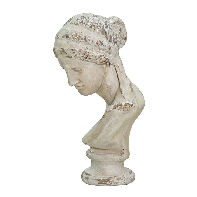 Artemis Decorative Bust 66cm Distressed Finish Magnesium Sculpture for Home Decor