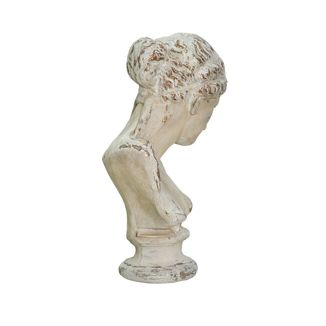Artemis Decorative Bust 66cm Distressed Finish Magnesium Sculpture for Home Decor