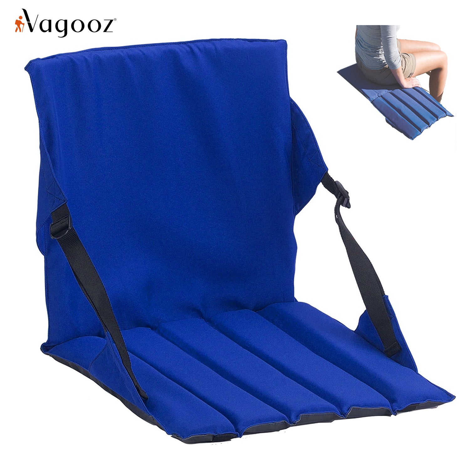 Vagooz Portable Stadium Seat Cushion – Foldable, Padded & Water-Resistant