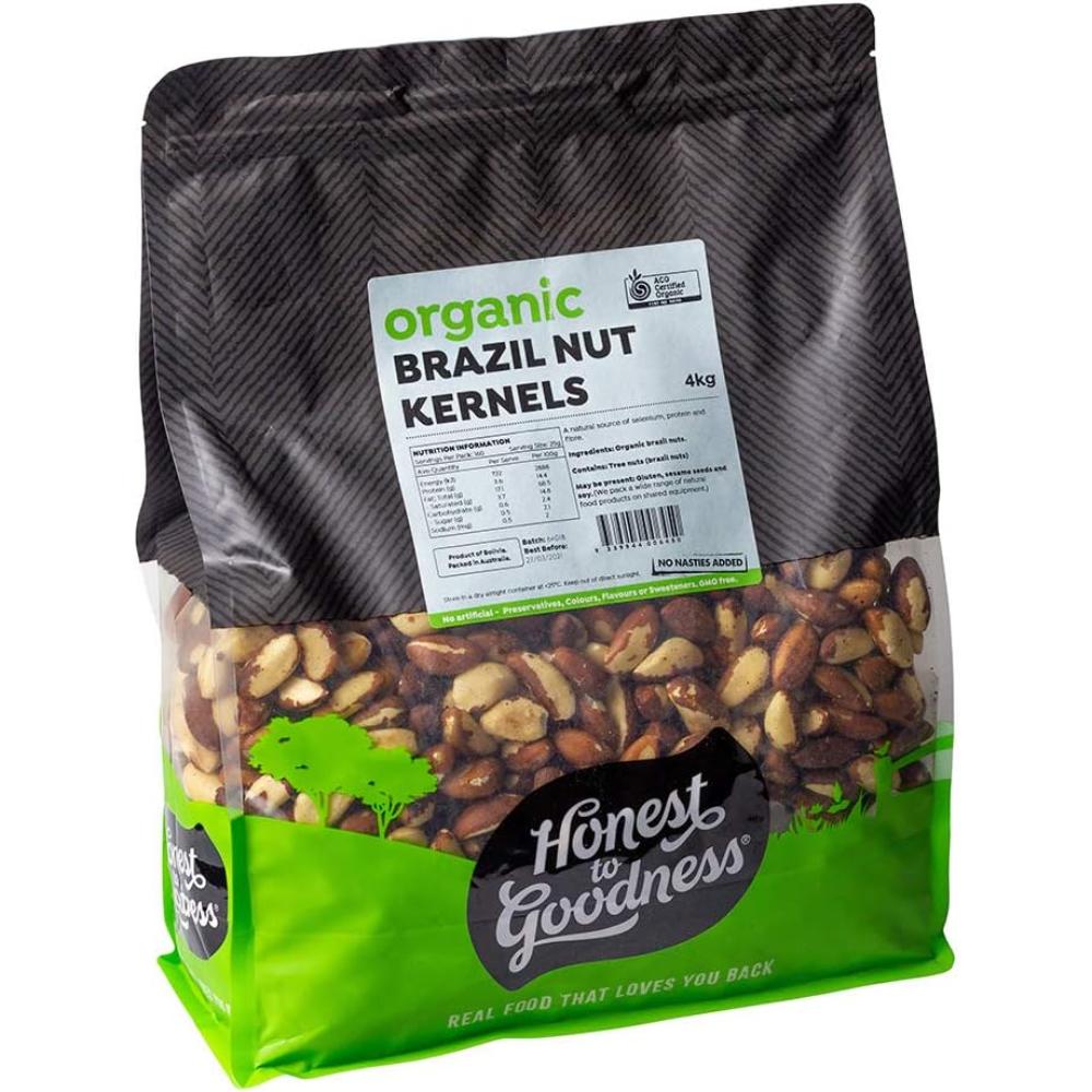 Honest to Goodness Organic Brazil Nut Kernels, 4 kg