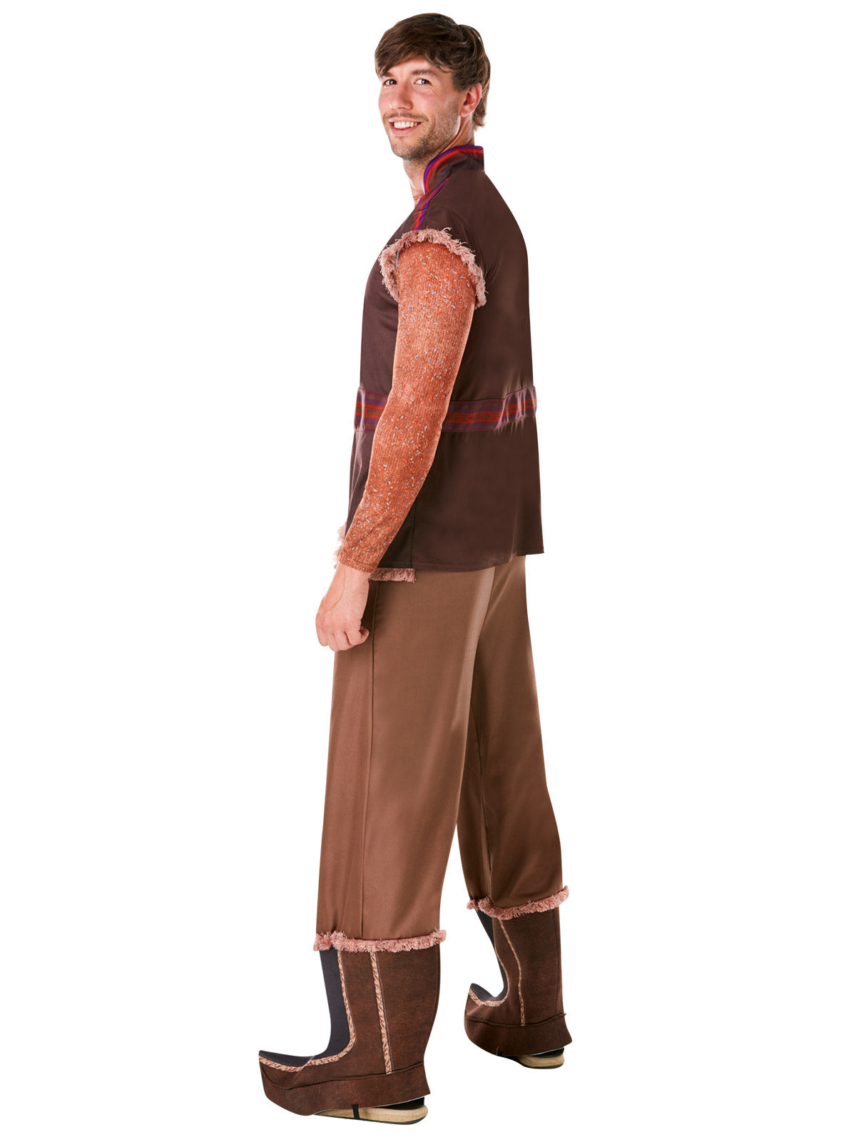 Disney Frozen Kristoff Costume for Kids – Top, Pants with Boot Covers, Brown Colour