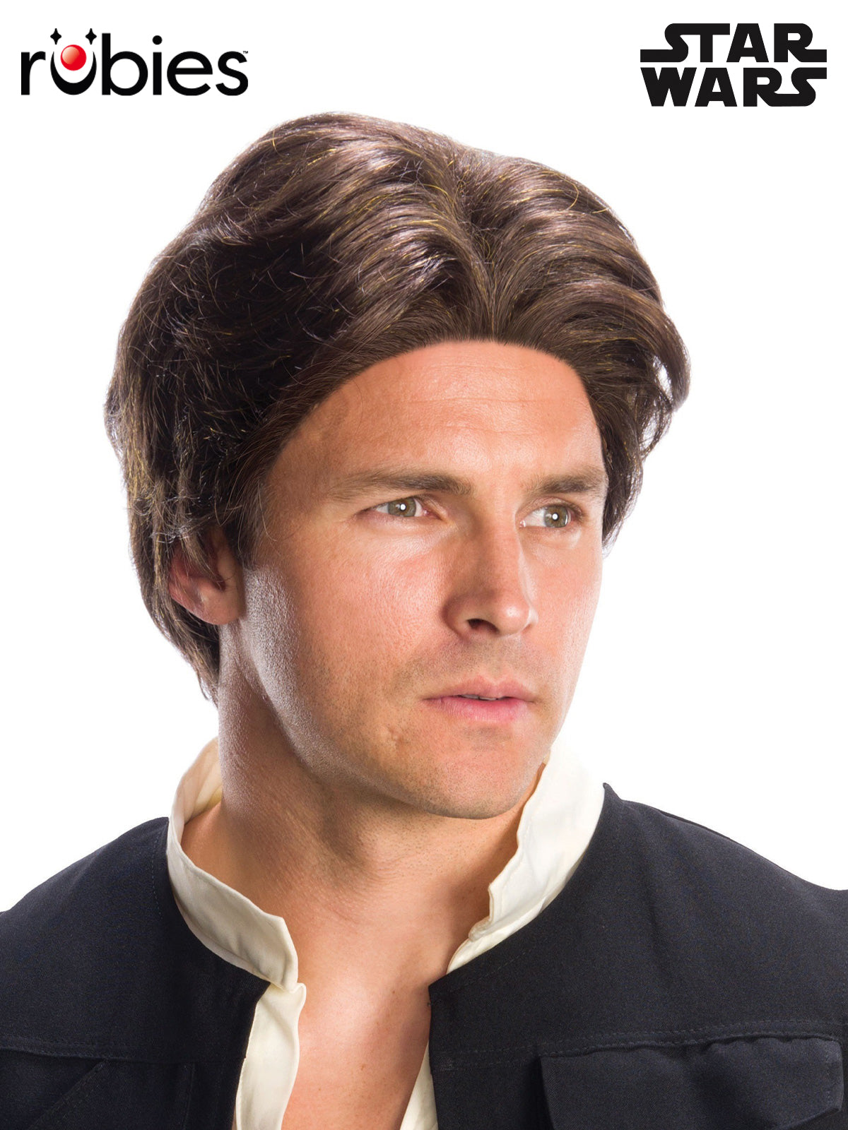 Han Solo Adult Wig with Polypropylene Hair Costume Accessory