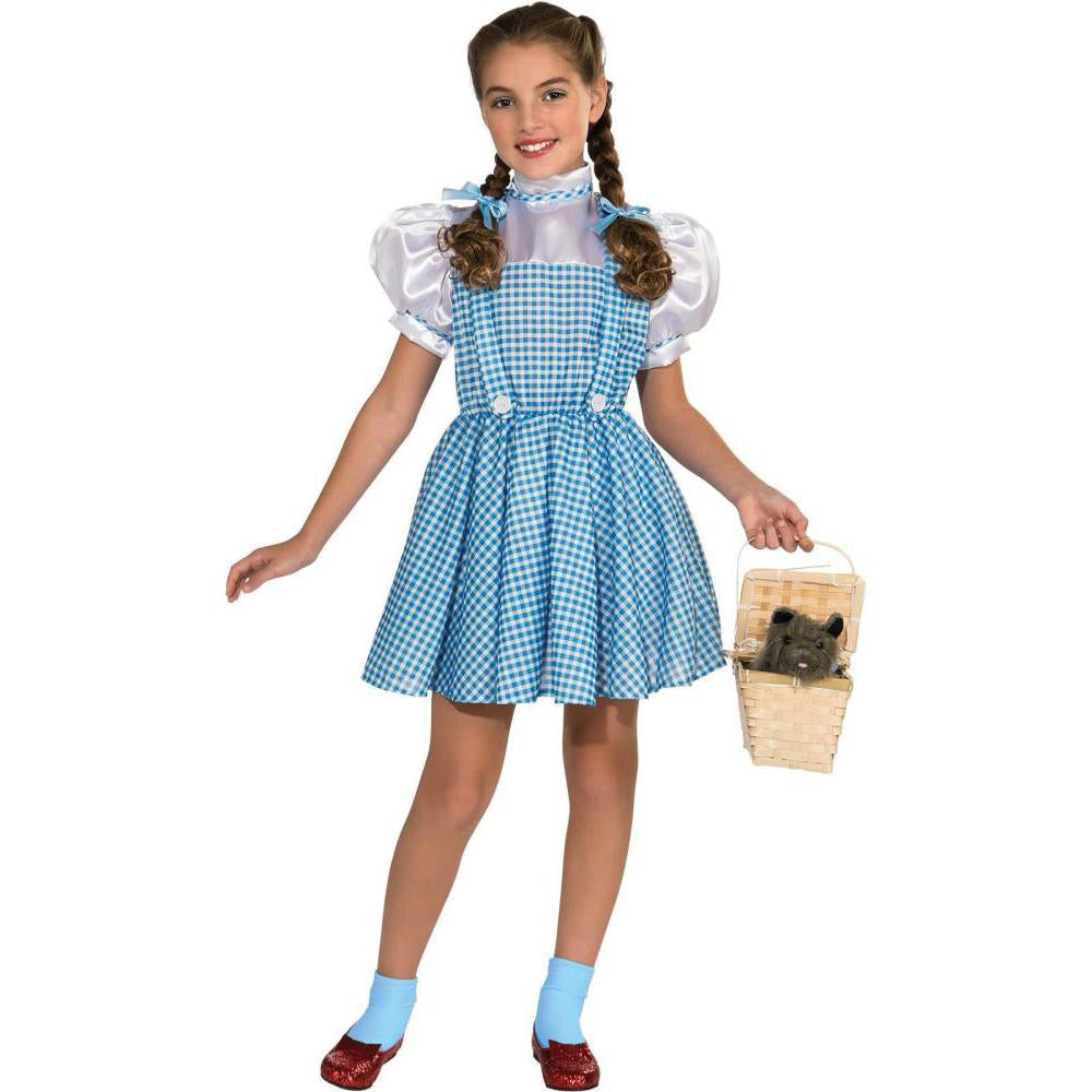 Dorothy Classic Costume for Girls Wizard of Oz Dress Up Outfit Set - Blue