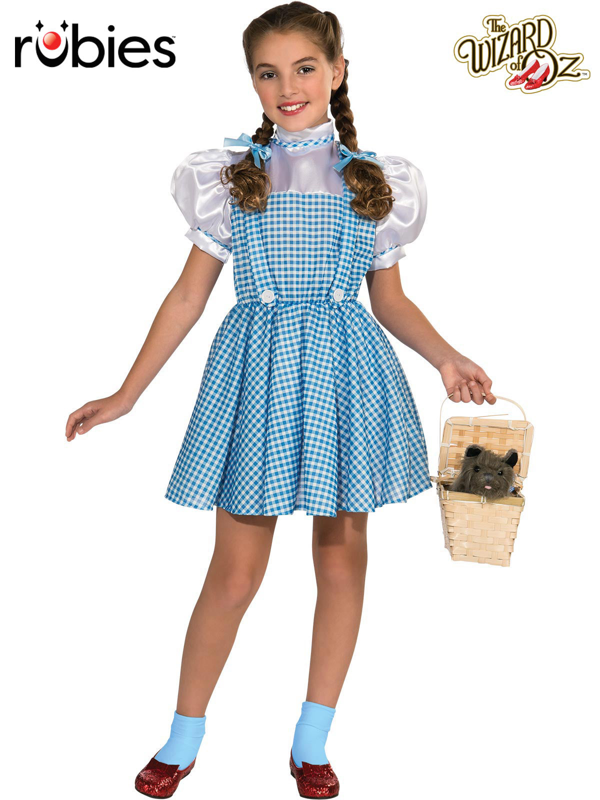 Dorothy Classic Costume for Girls Wizard of Oz Dress Up Outfit Set - Blue