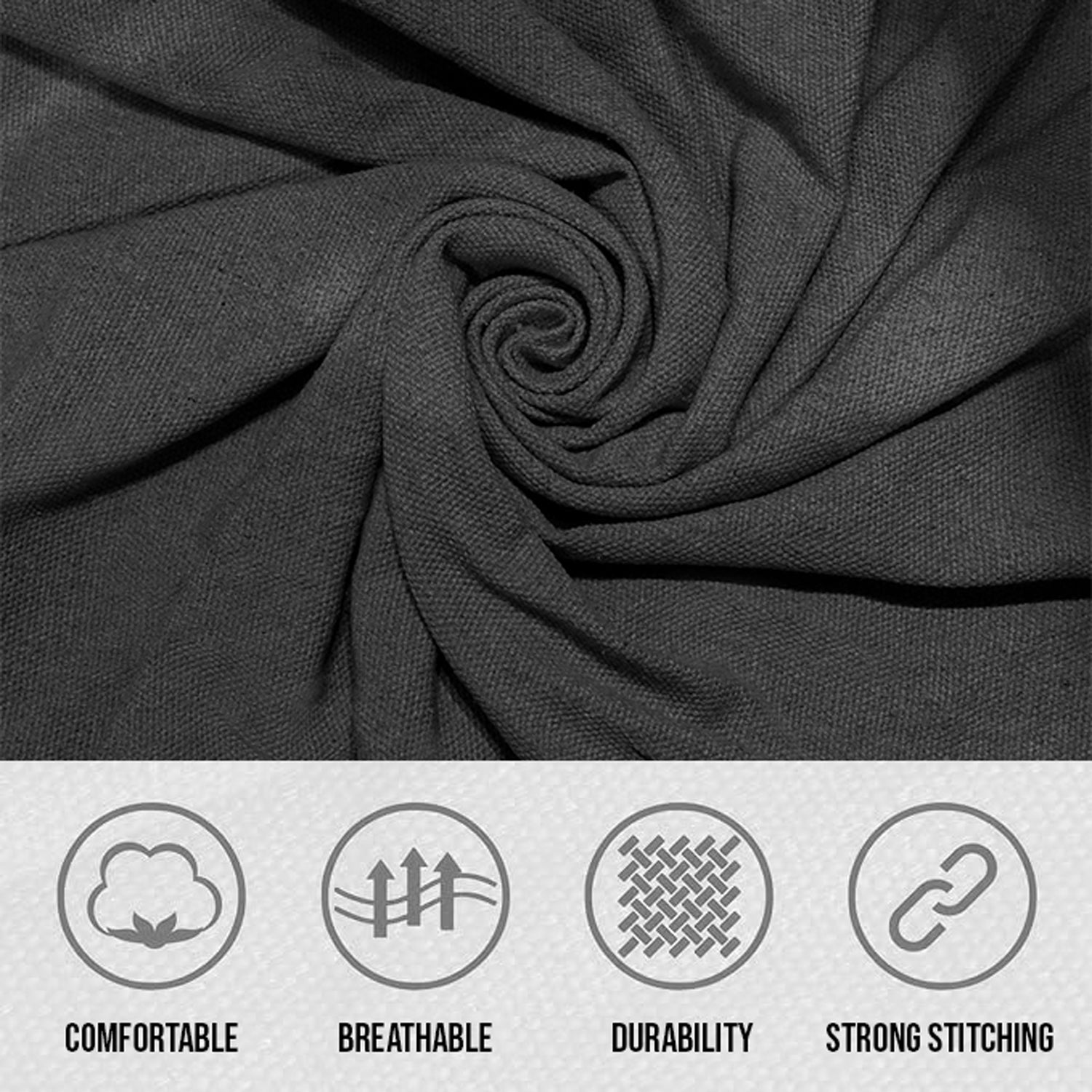 Hivvago Hammock Chair Hanging Rope Swing with Cushions Indoor Outdoor Seat