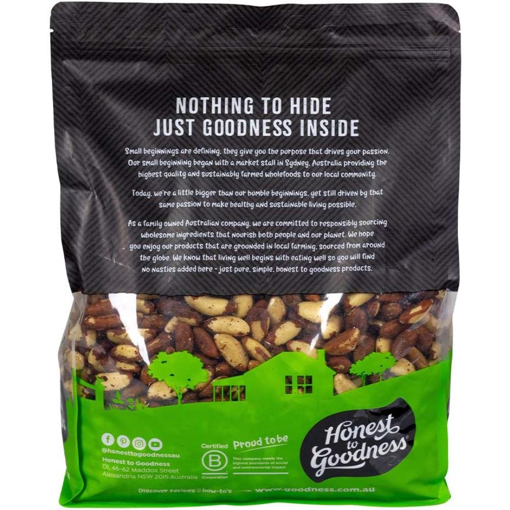 Honest to Goodness Organic Brazil Nut Kernels, 4 kg