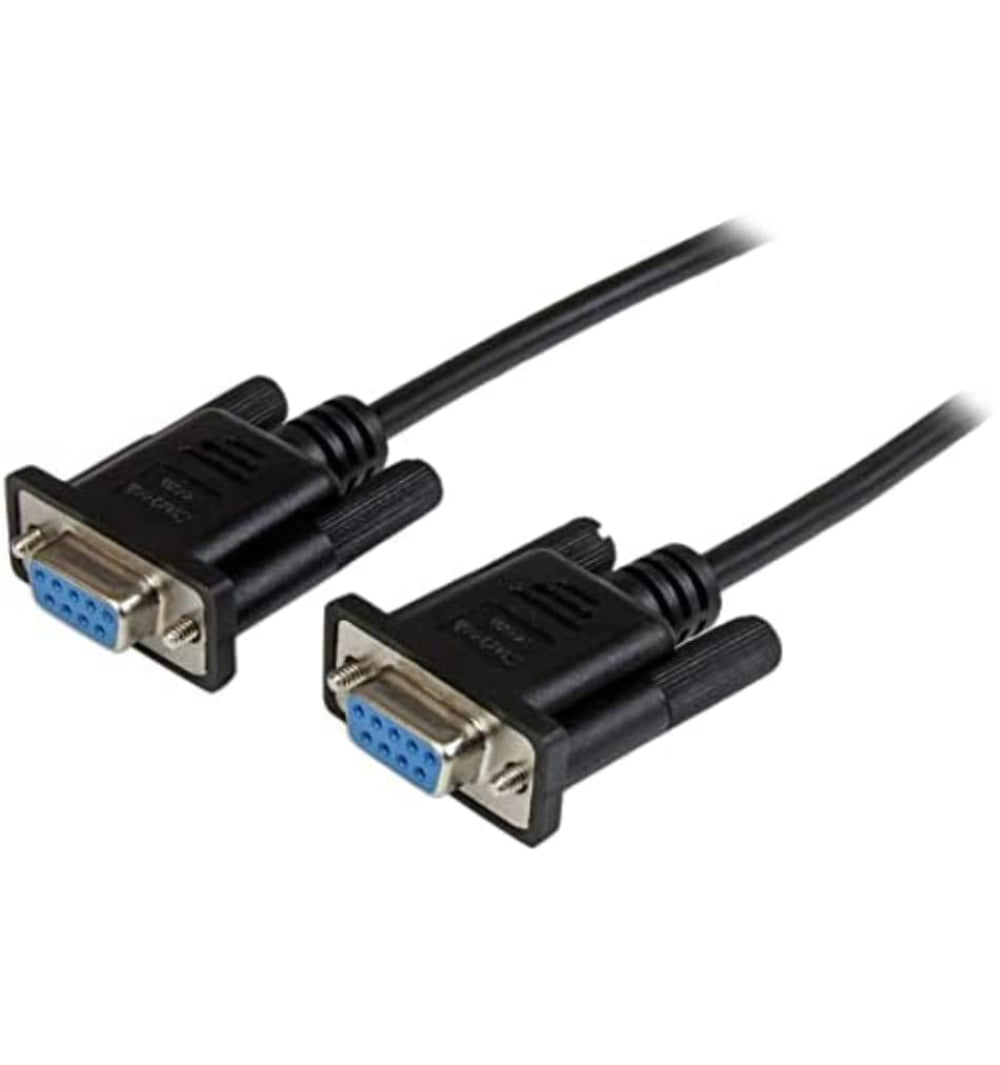StarTech 1m Black DB9 RS232 Null Modem Cable FF