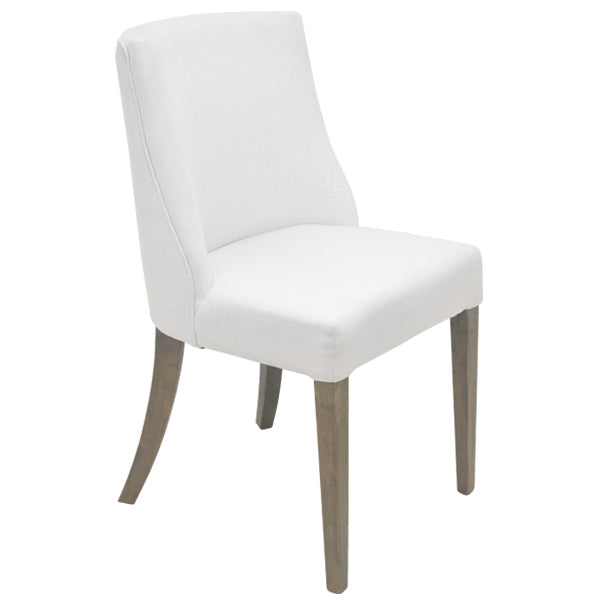 Ex Showroom Ophelia Dining Chair White chrome Ring Pull