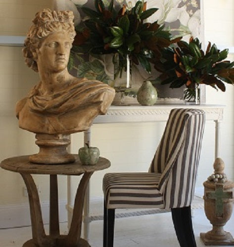 Antony Bust 79cm Resin Sculpture Classical Antique Cream Statement