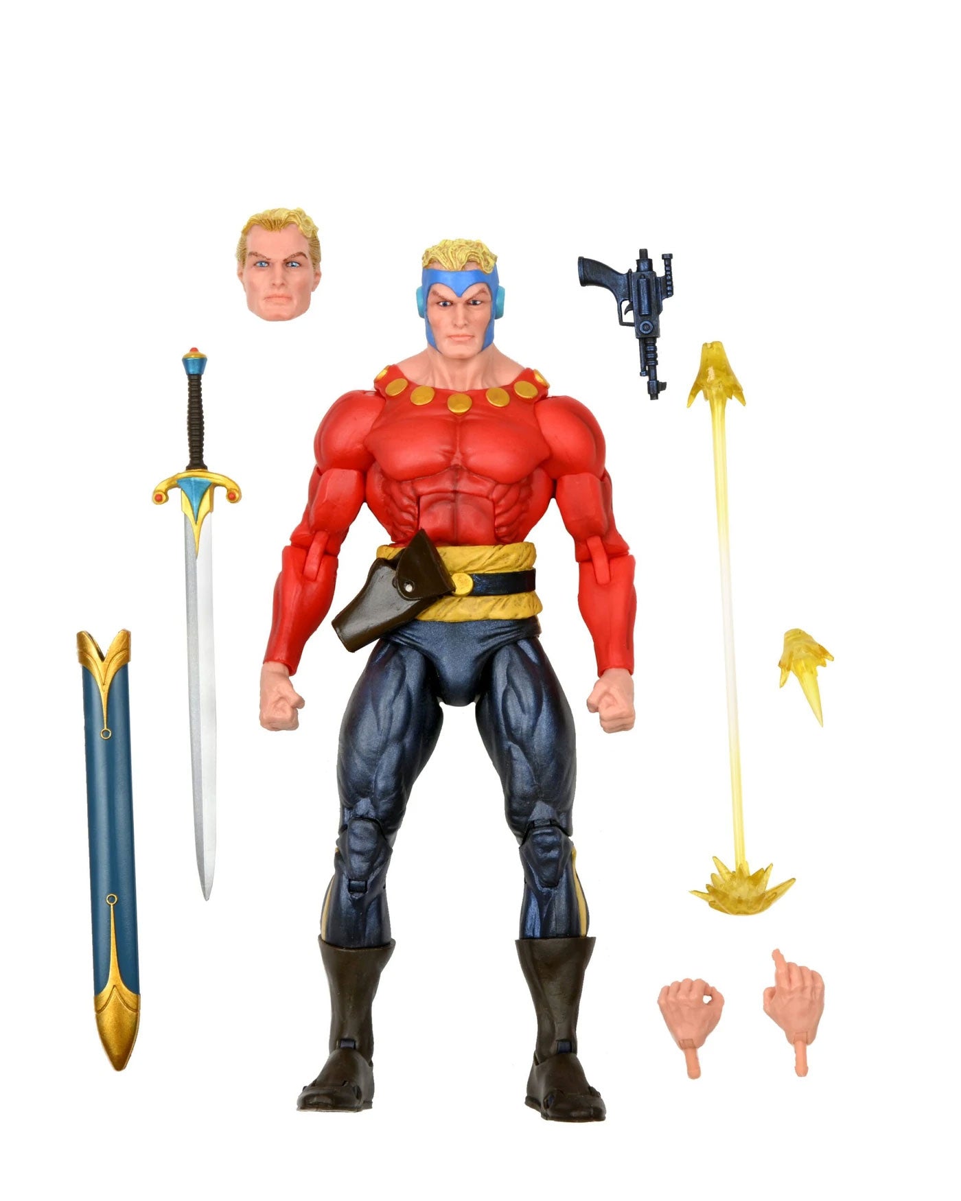 Flash Gordon Classic Action Figure 7” with Blaster & Retro Styling