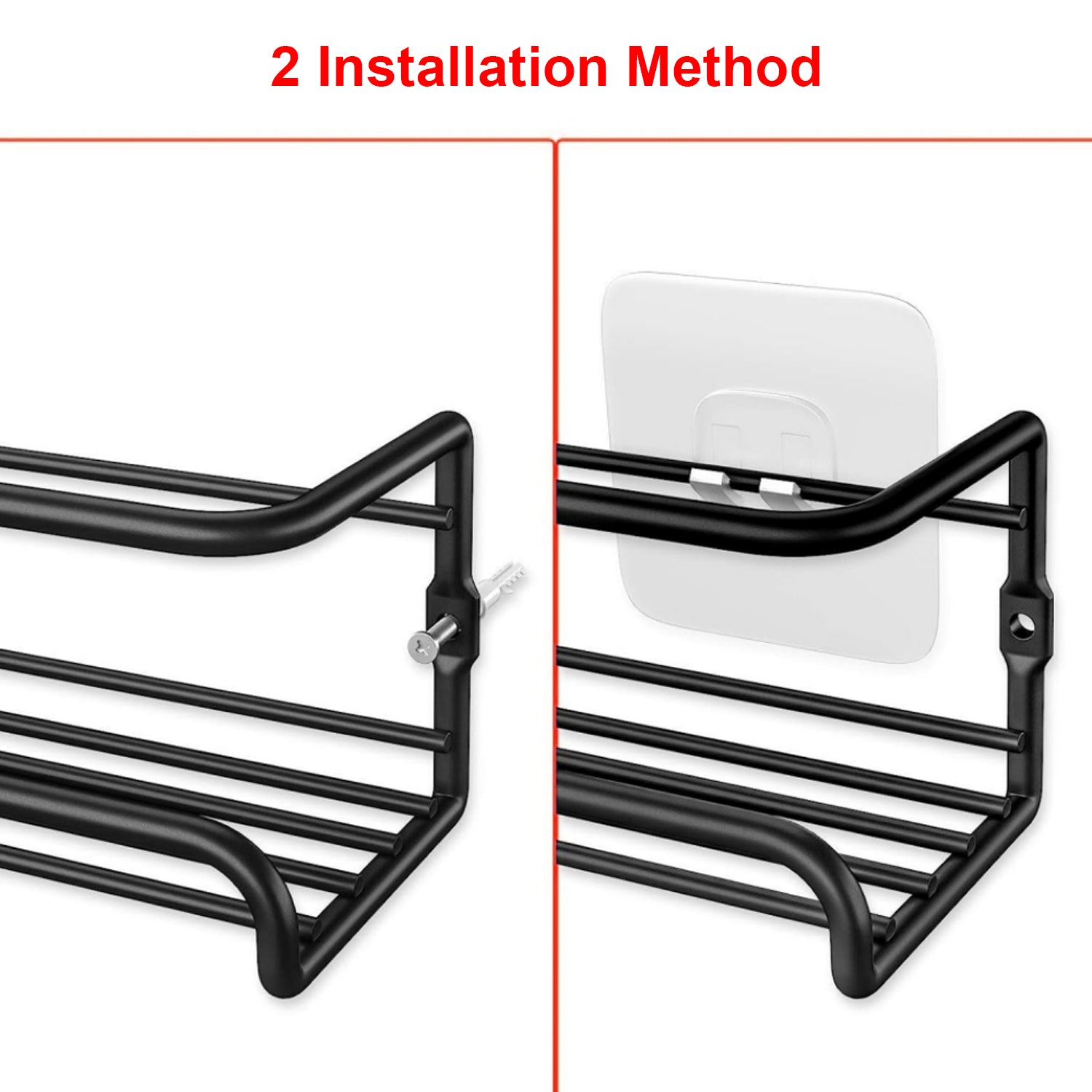 Hivvago 4-Pack Spice Rack Organizer – Wall or Cabinet Mount Kitchen Storage