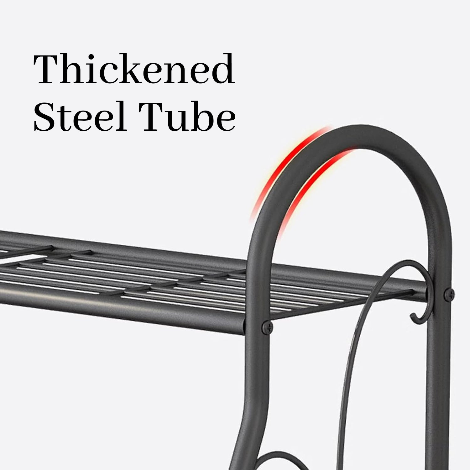 Hivvago 3-Tier Metal Plant Stand – Indoor Outdoor Rack for Potted Plants & Décor