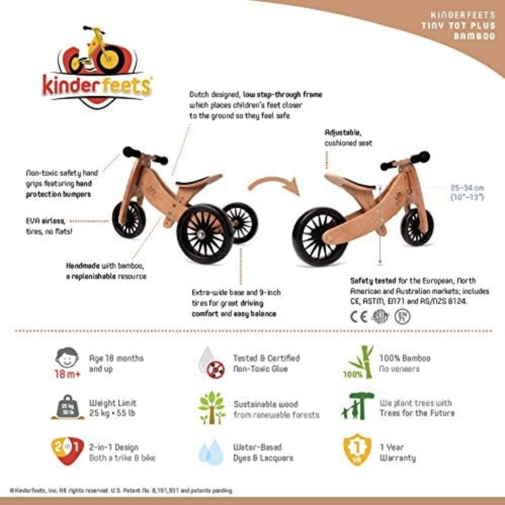 Kinderfeets Tiny Tot Plus - Bamboo