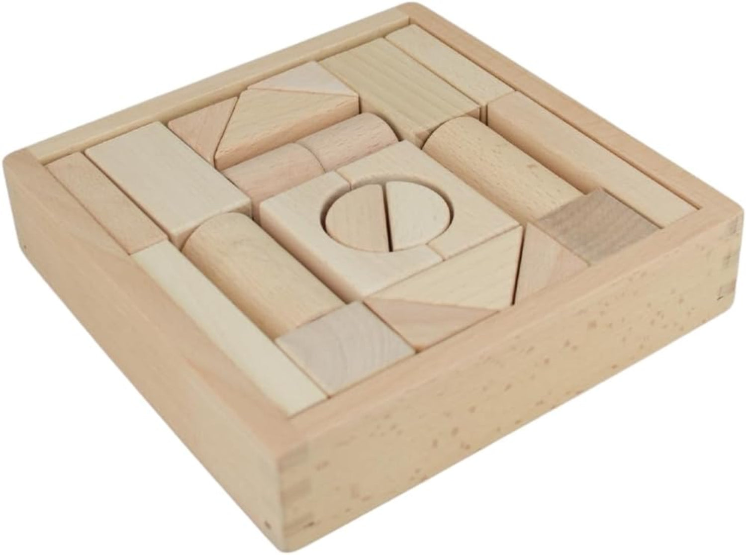 Kaper Kidz Natural Wooden Blocks- 22PCS