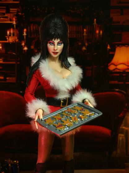 Elvira Very Scary Christmas Action Figure 8” with Holiday Accessories