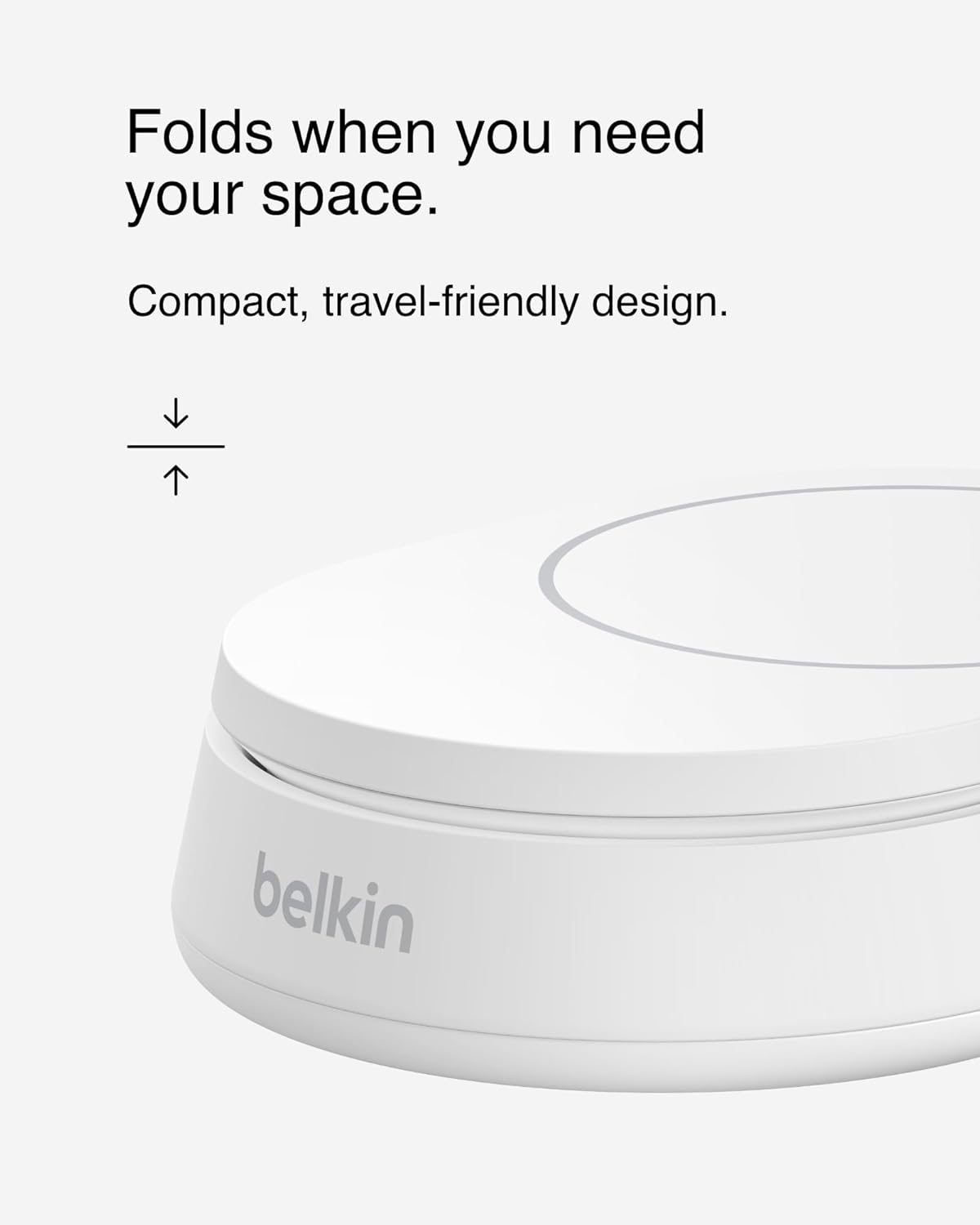 Belkin BoostCharge Pro Convertible Magnetic Charging Stand with Qi2 - White