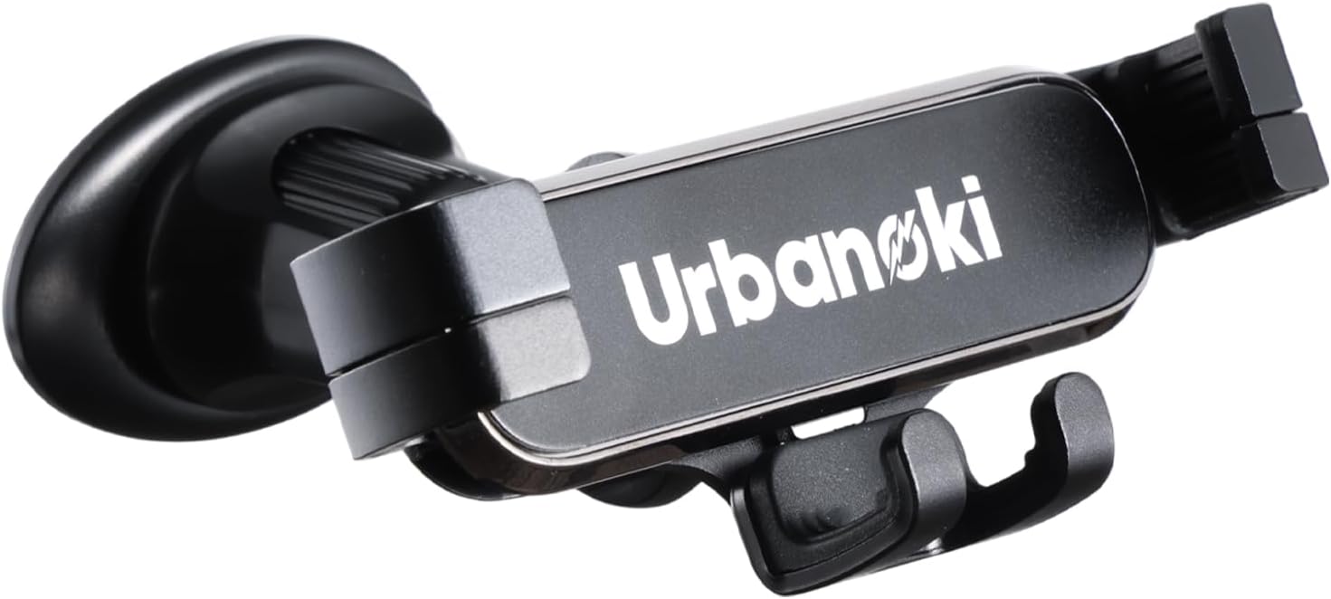 Urbanoki Air Vent Car Phone Holder Mount Strong Grip for Smartphones - Black