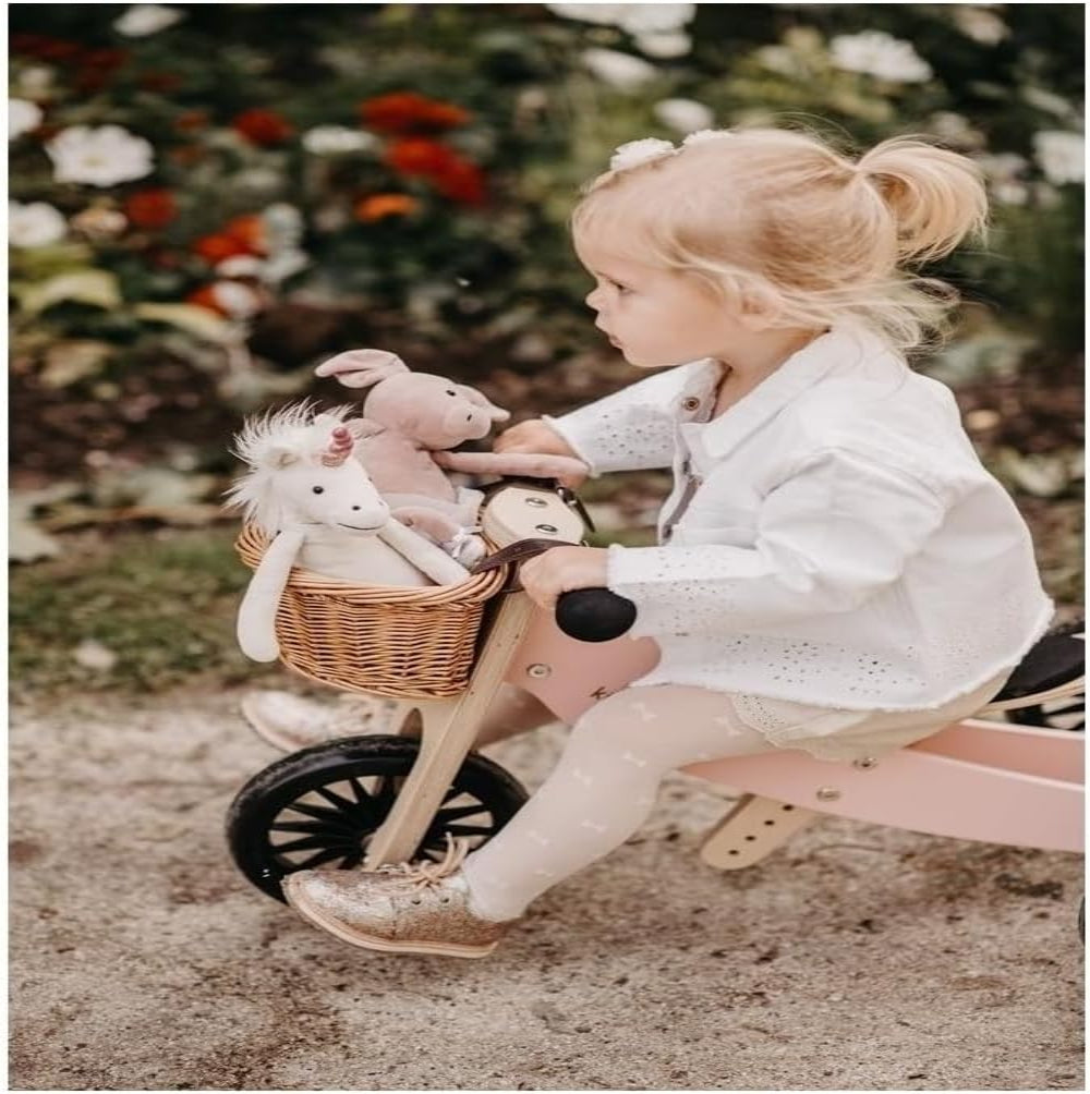 Kinderfeets Tiny Tot Plus 2 in 1 Balance Bike & Trike for Toddlers Silver Sage