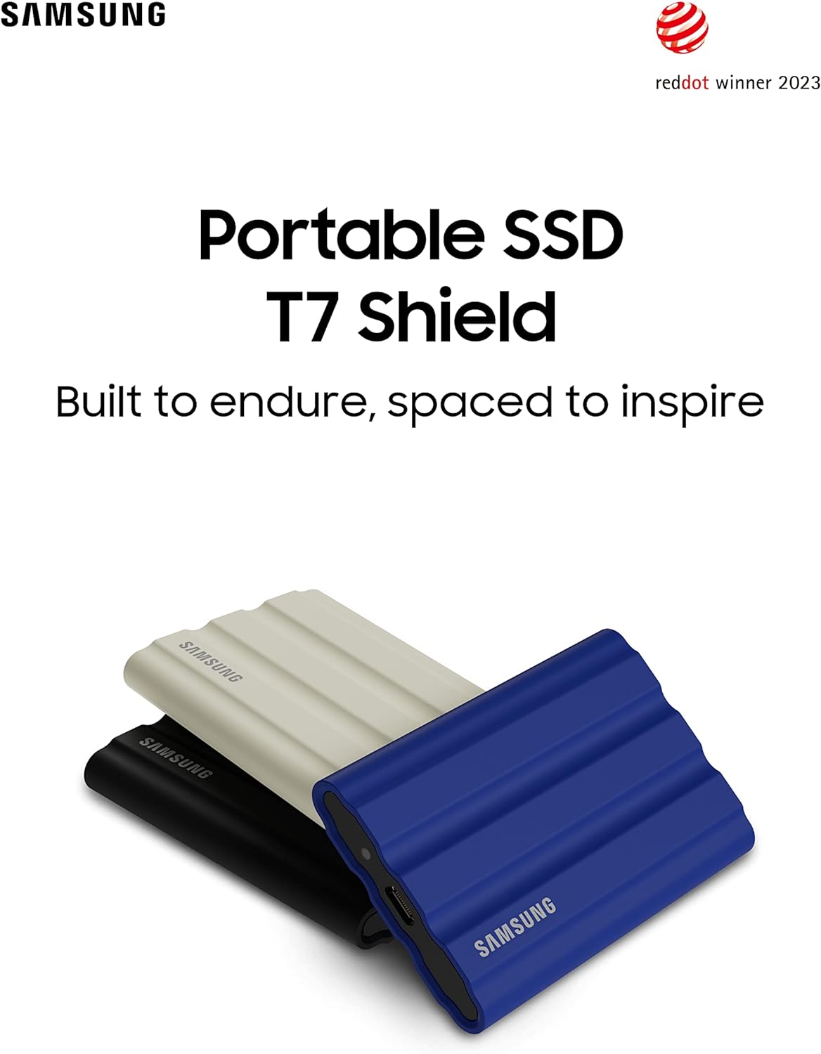 Samsung Portable SSD 2TB T7 Shield Black