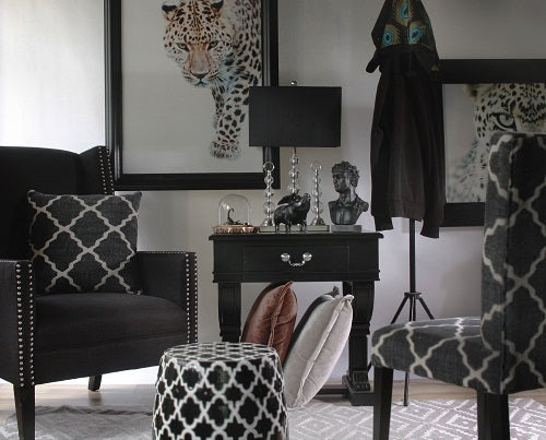 Leopard Portrait Wall Art 110x80cm African Wildlife Canvas with Hardwood Frame