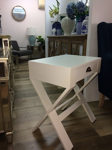 Marseille Bedside Table Cross Leg Side Table Nightstand Bedroom Furniture