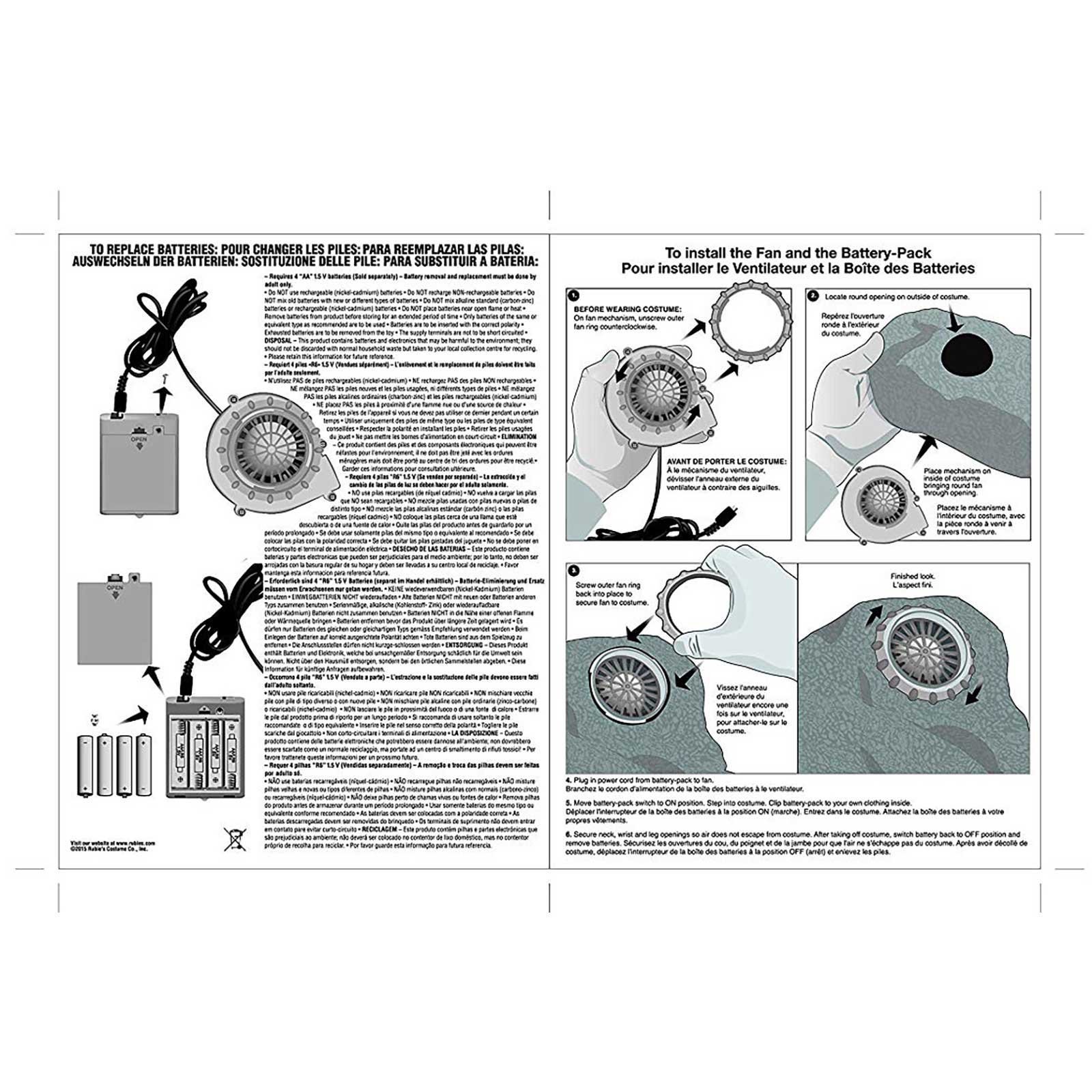 Jurassic World Kids Inflatable Velociraptor Blue Dinosaur Costume