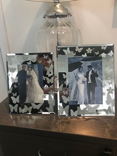 Butterfly Photo Frame 5x7 Inch Decorative Picture Frame for Home Decor
