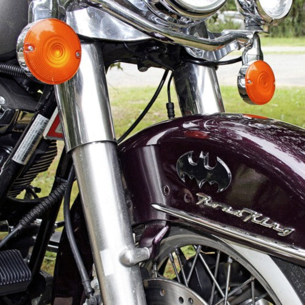 Fan Emblems Batman Batwing Logo 3D Car Badge (Black Chrome)