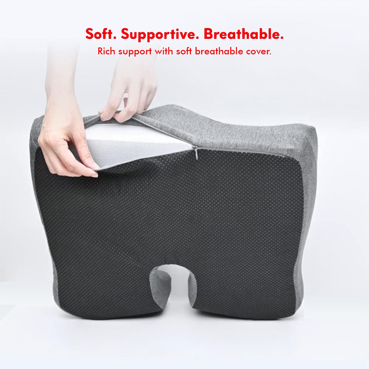 Hivvago Ergonomic Seat Cushion – Memory Foam Pad for Office, Car & Wheelchair