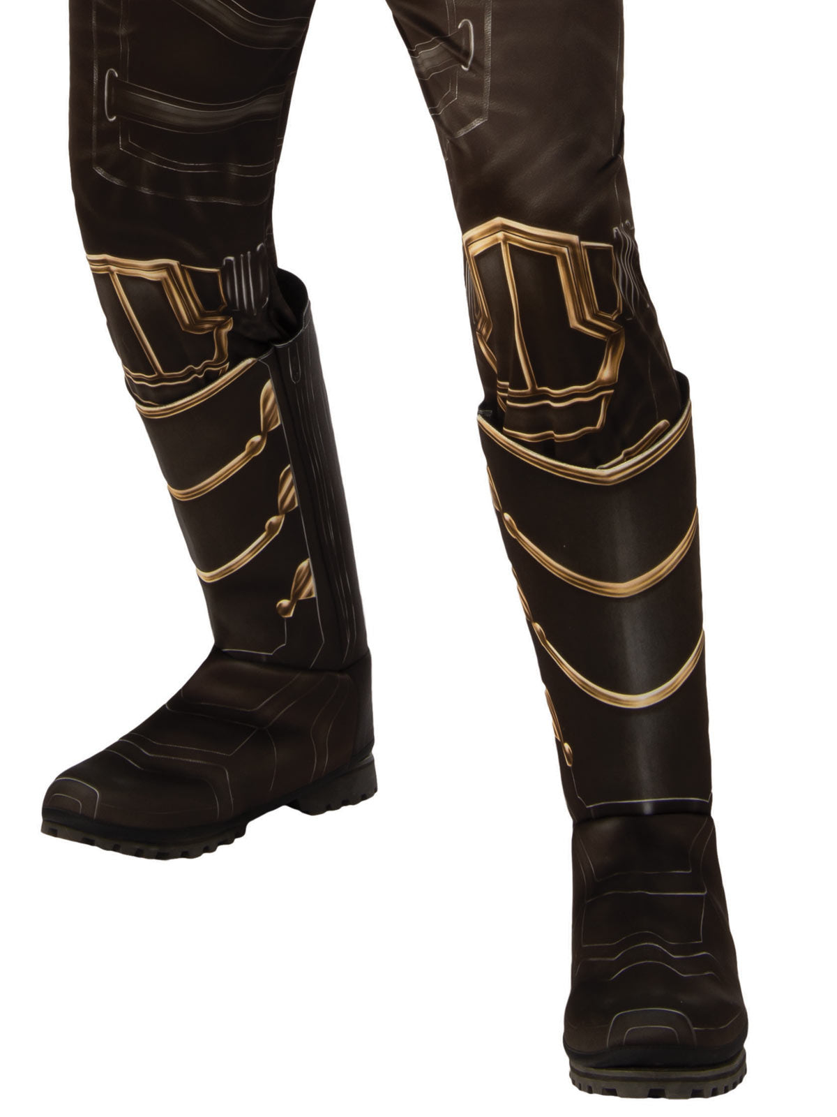 Marvel Avengers Ronin Costume for Adults with Hooded Shirt, Pants and Veil Mask - Brown & Gold Colour