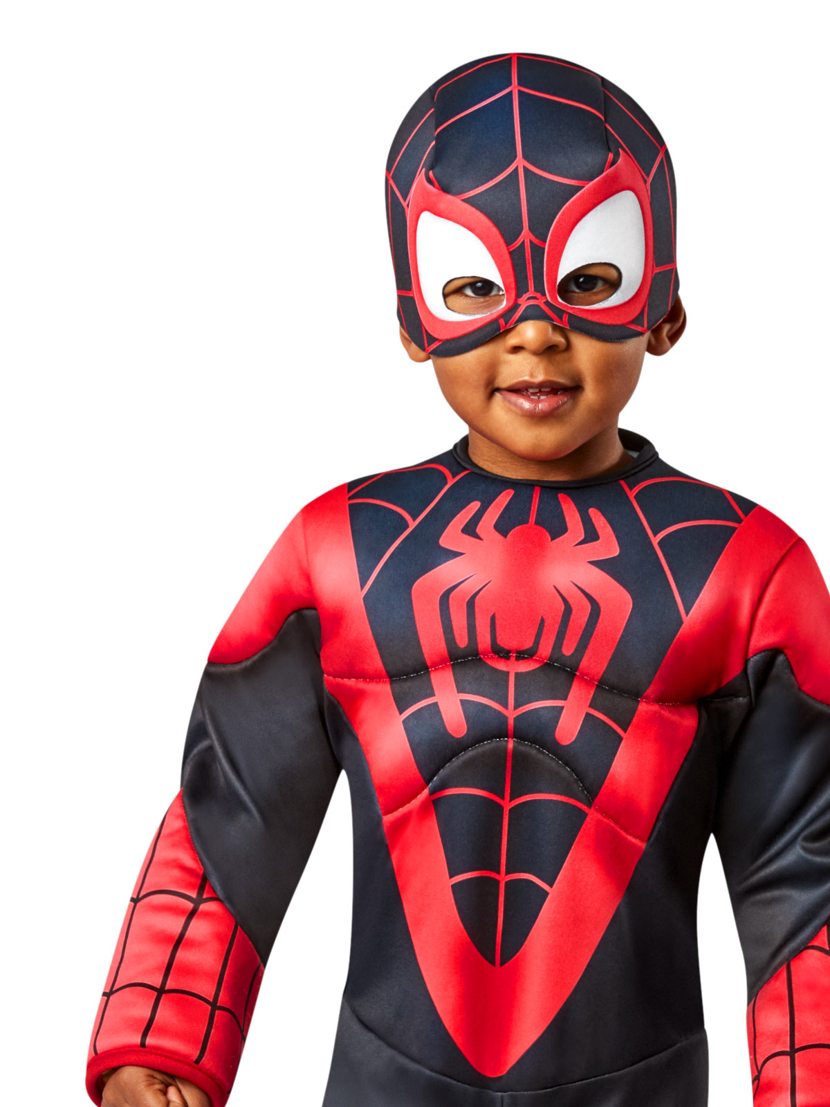 Marvel Spidey and His Amazing Friends Miles Morales Deluxe Kids Costume with Mask – Black Colour