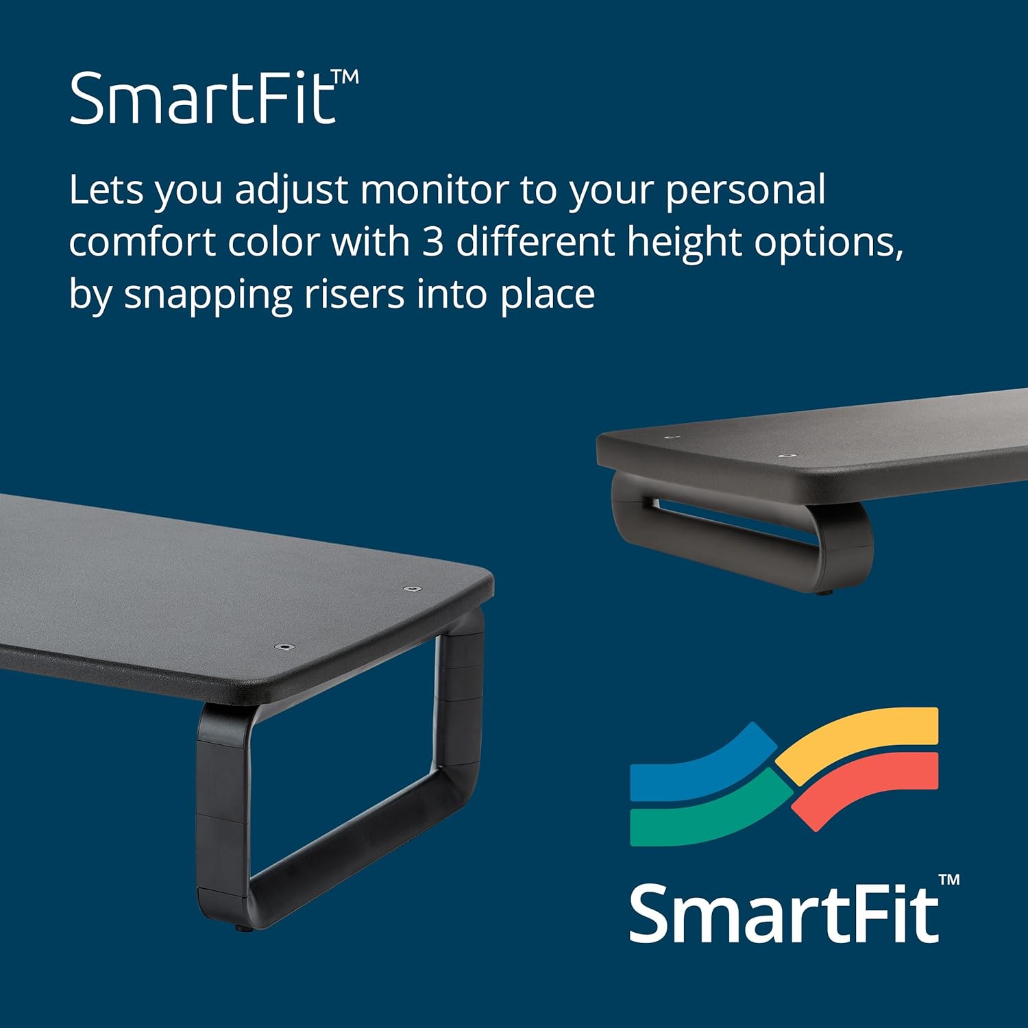 Kensington SmartFit Premium Monitor Desk Stand, Up TO 24 & 36KG - Black