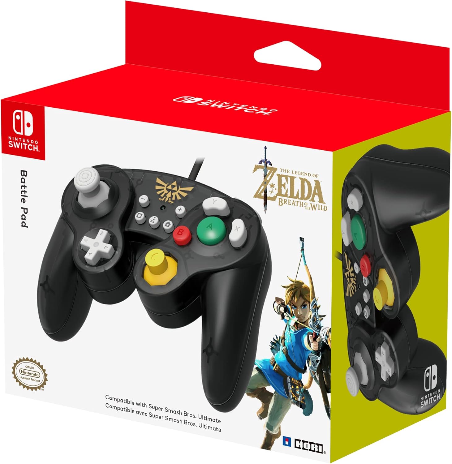Hori Battle Pad Gamecube Style Controller - Zelda Edition for Nintendo Switch