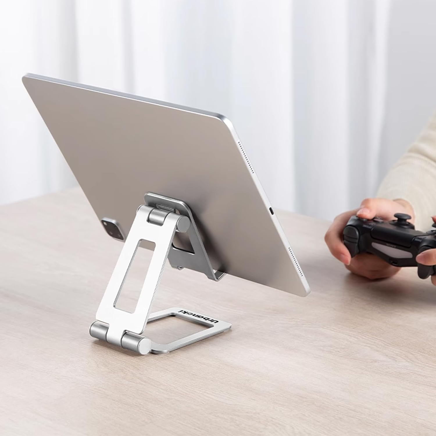 Urbanoki Portable Phone Tablet Stand Dual Folding Desk Travel Cradle Dock - Available in Two Colours