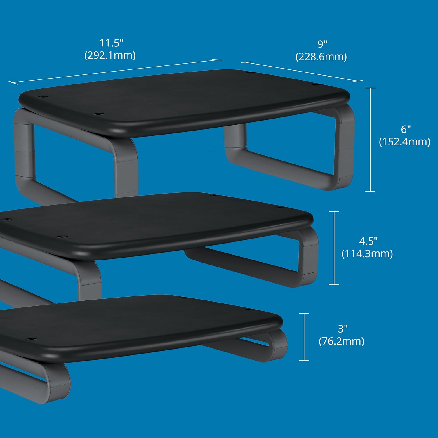 Kensington SmartFit Premium Monitor Desk Stand, Up TO 24 & 36KG - Black